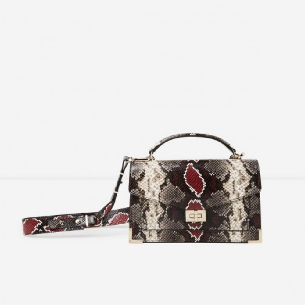 The Kooples Emily Grey/Red Python